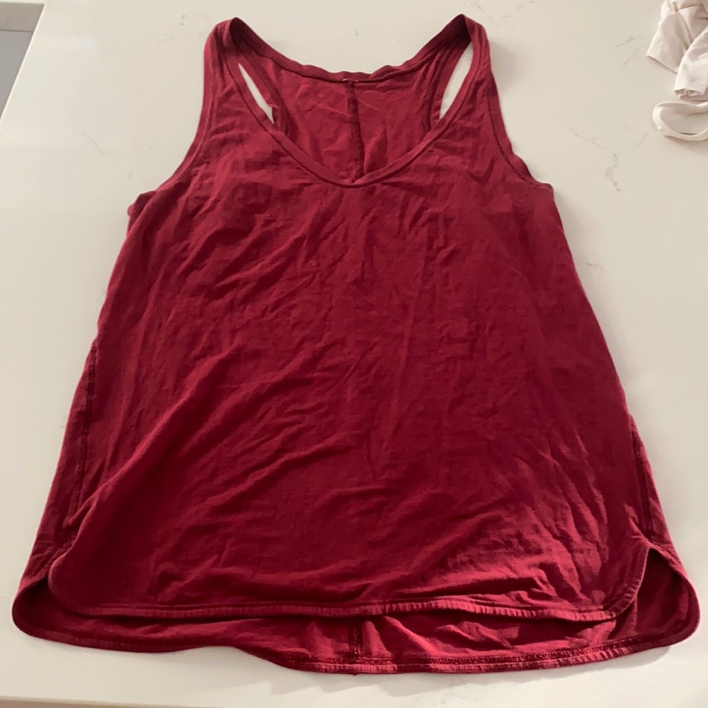 Brick red tank